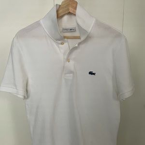 Lacoste for J. Crew White Polo Shirt